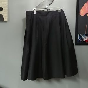 Black Swing Skirt with Pockets